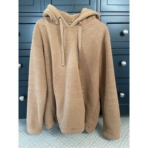 Abercrombie Women’s Size L Camel Sherpa fleece